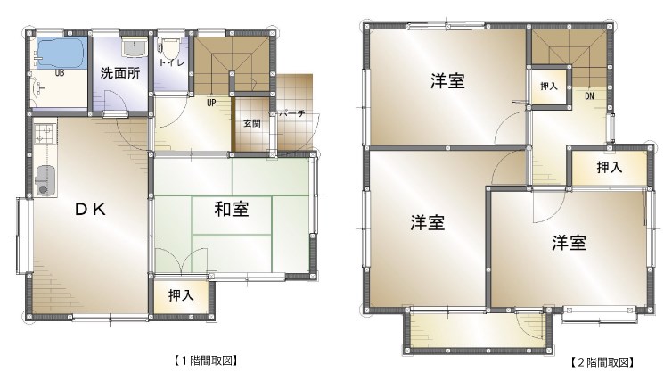 松山市南斎院町　リフォーム済戸建 間取り図