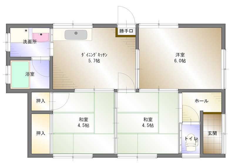 新居浜市城下町 間取り図