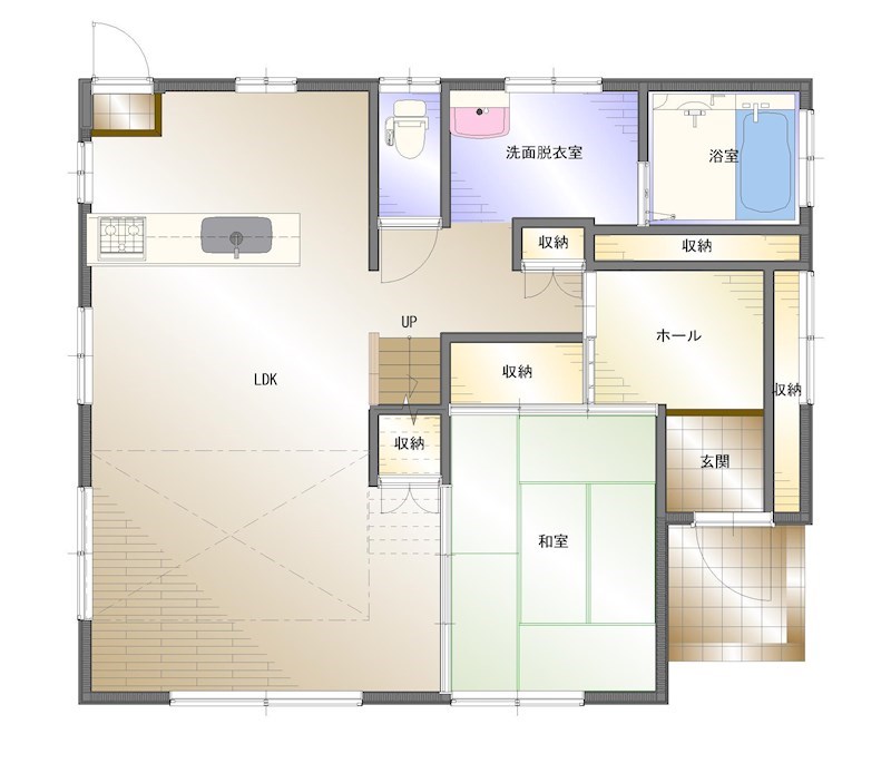 上柏町柳之内　中古 間取り図