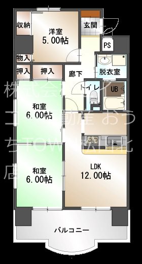 ダイアパレス木屋町 間取り図