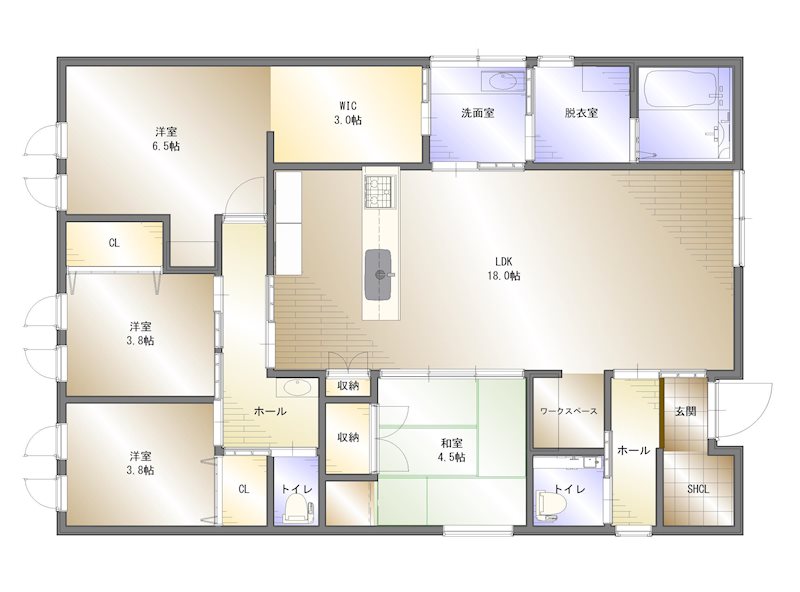 阿方　中古住宅 間取り図