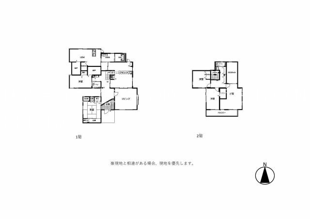 余戸東戸建 間取り図