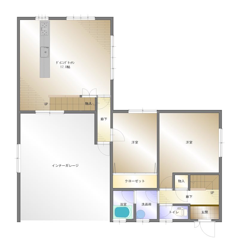 唐子台西　中古住宅 間取り図