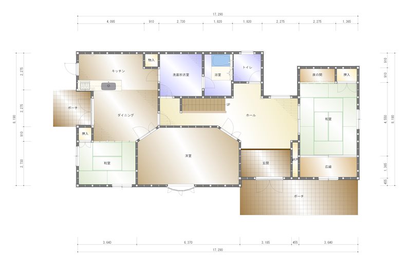 唐子台東　中古住宅 間取り図