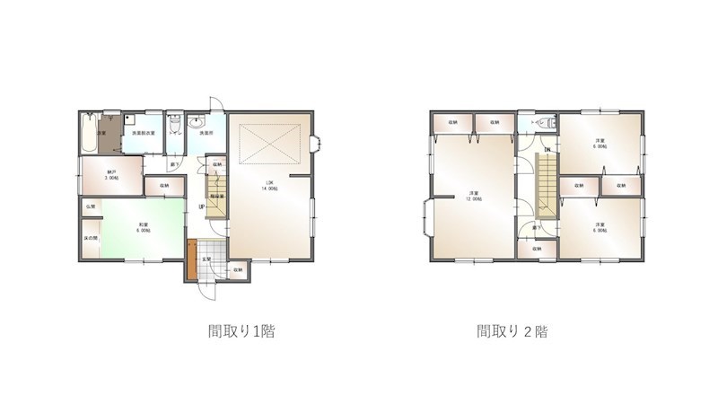 桑原5丁目戸建 間取り図