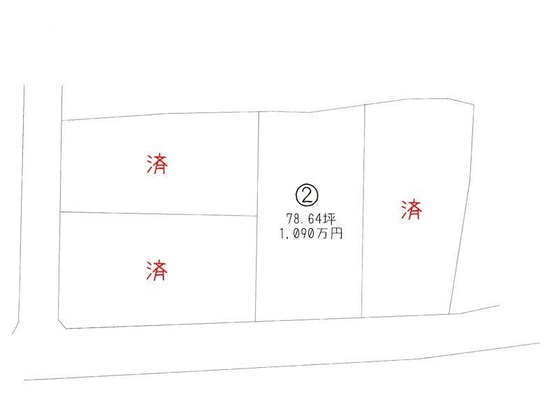 妻鳥町4区画分譲地② 間取り図