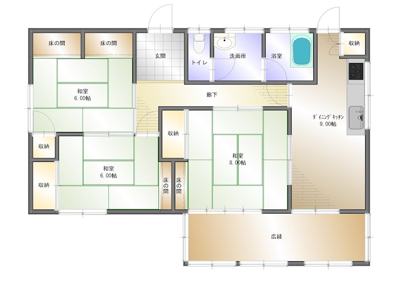 唐子台東　中古住宅 間取り図