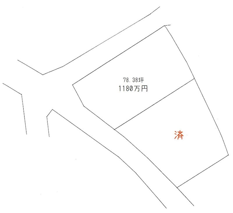 中曽根町上秋則　土地 間取り図