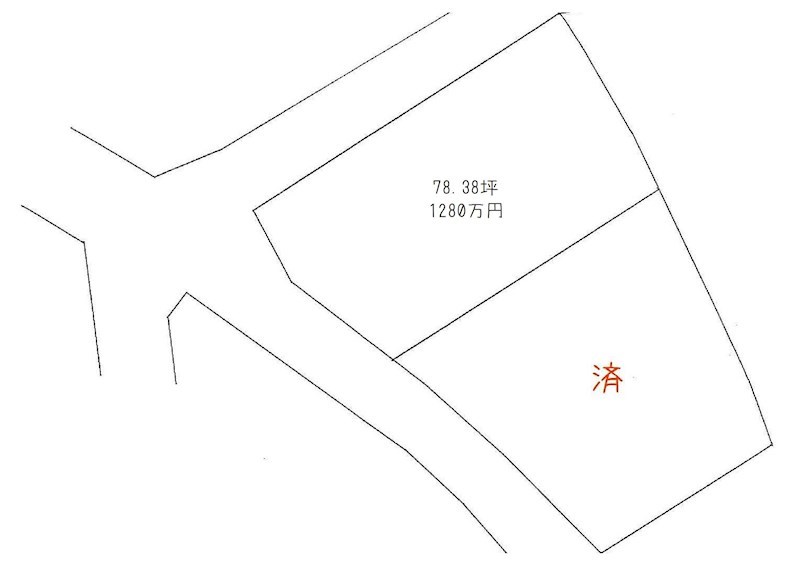中曽根町上秋則　土地 間取り図