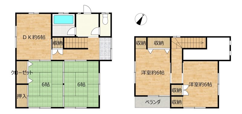 鯉池町　中古住宅 間取り図