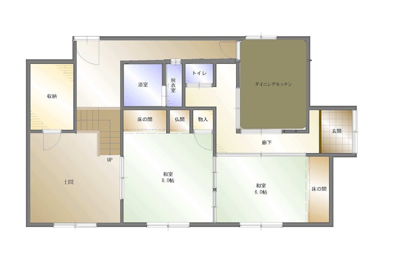 西条市安用　中古住宅 間取り図