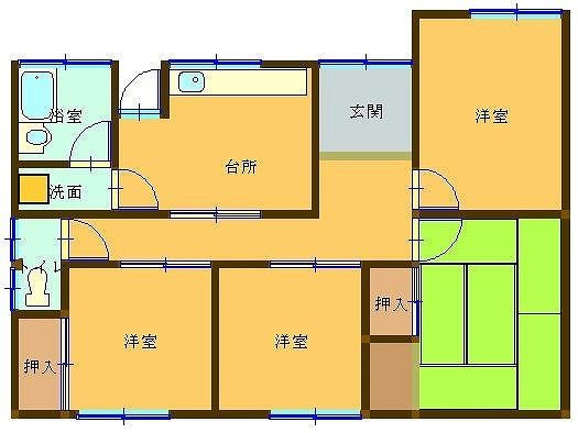 新居浜市立川町 間取り図