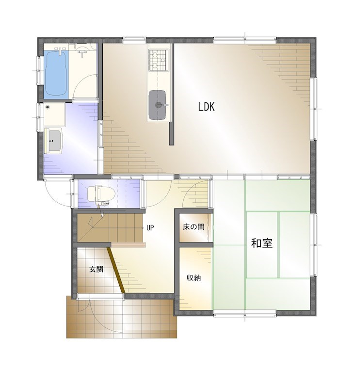 下柏町一貫田　中古 間取り図