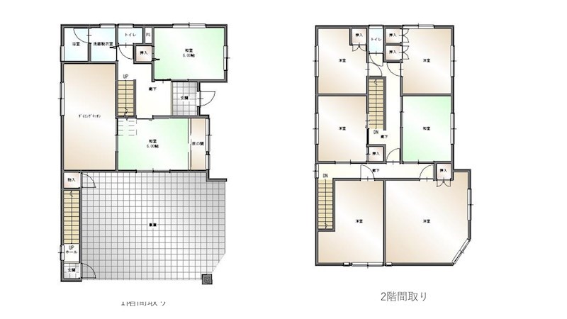 朝日ヶ丘二丁目戸建 間取り図