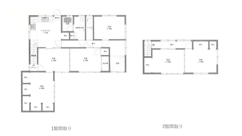 北梅本町戸建 間取り図