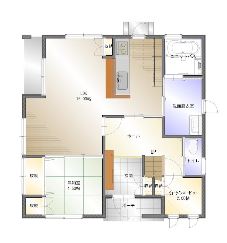 通町　中古住宅 間取り図