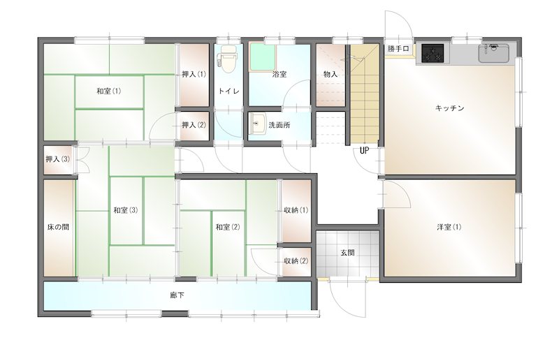 中曽根町石床　中古 間取り図