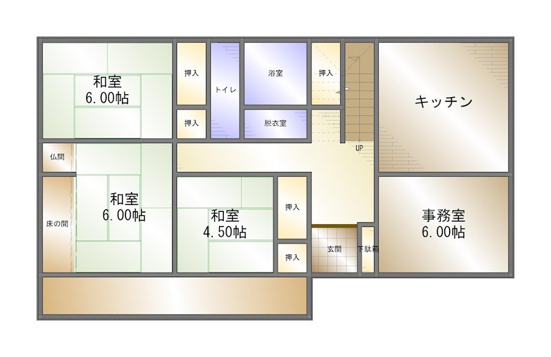 中曽根町石床　中古 間取り図