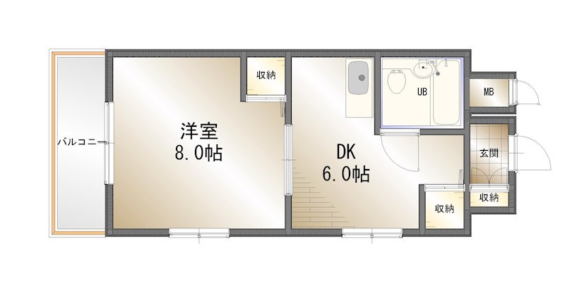三島中央3丁目　中古マンション 間取り図