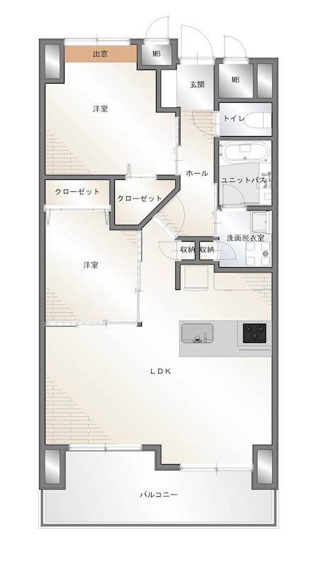 ラフィーネ高木902 間取り図