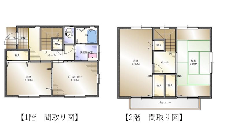 新居浜市楠崎 間取り図