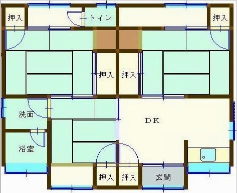 新居浜市瀬戸町収益物件 間取り図
