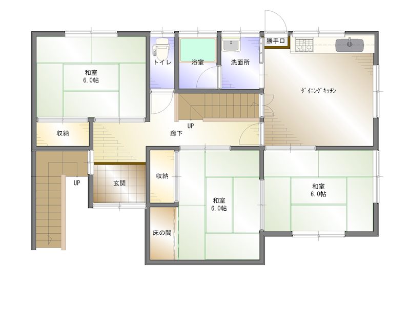 新谷　中古住宅 間取り図