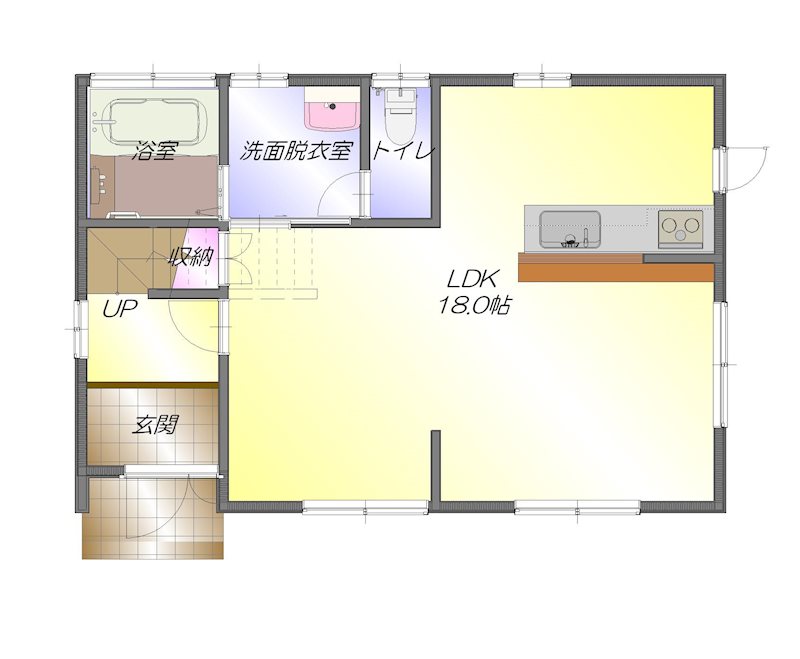 郷桜井　中古住宅 間取り図