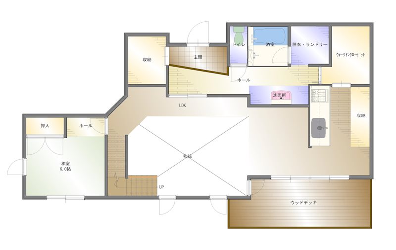 中日吉町　中古住宅 間取り図