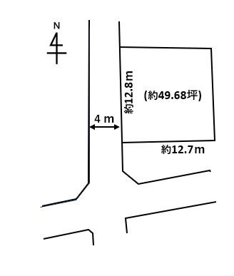 山西町土地 間取り図