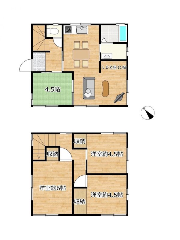 高部　中古住宅 間取り図
