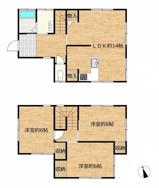 桜井団地　中古住宅 間取り図