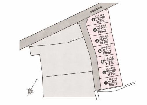 郷桜井3丁目分譲地　5号地 間取り図