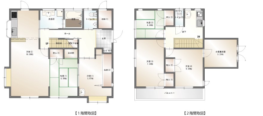 敷地60坪！　松山市石手白石　戸建 間取り図
