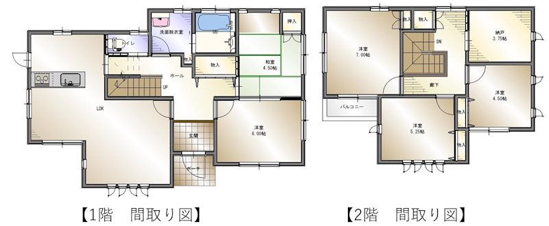 新居浜市中村松木 間取り図