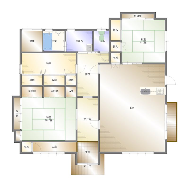 四村　中古住宅 間取り図