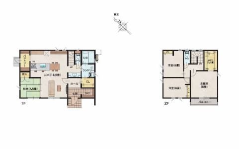 馬越町　新築建売9号地 間取り図