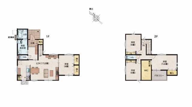 馬越町　新築建売3号地 間取り図