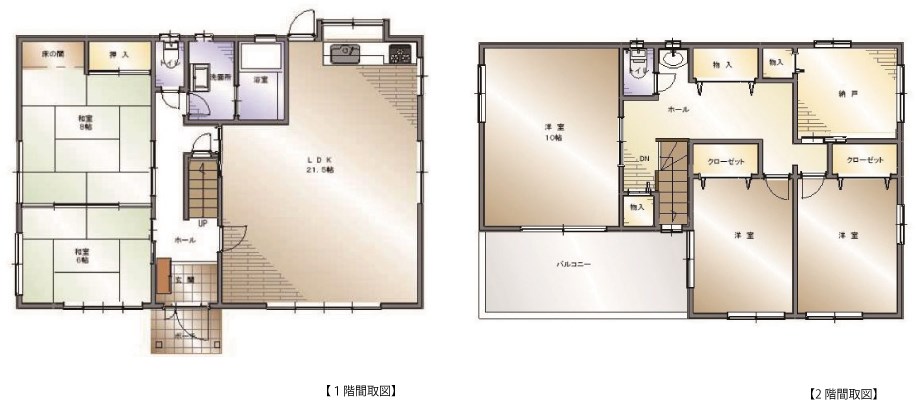 松山市来住町　戸建 間取り図