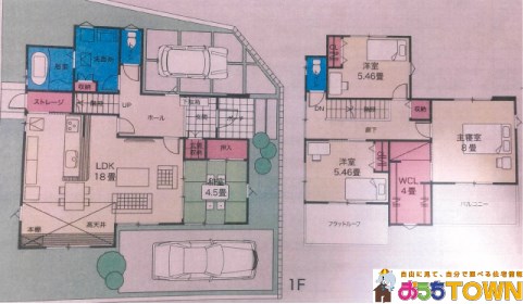 松山市西垣生町　戸建 間取り図