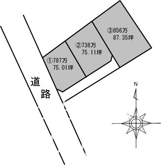 新居浜市垣生分譲地③ 間取り図