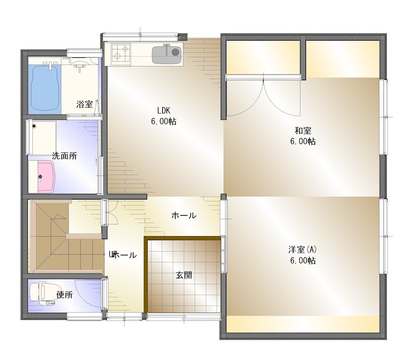 上分町　中古 間取り図