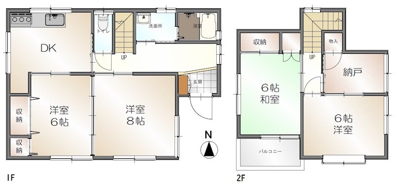 松山市和泉南4丁目　戸建 間取り図
