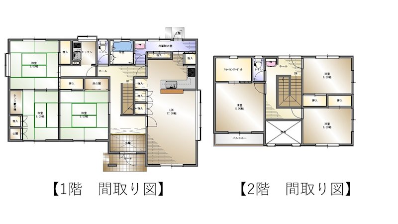 新居浜市萩生 間取り図