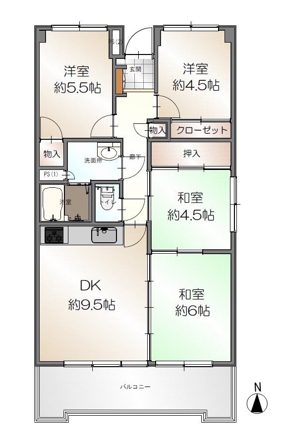 ドゥエル安城寺 間取り図