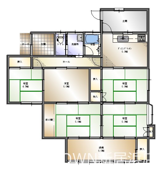 新居浜市松神子 間取り図