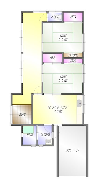 阿方　中古住宅 間取り図