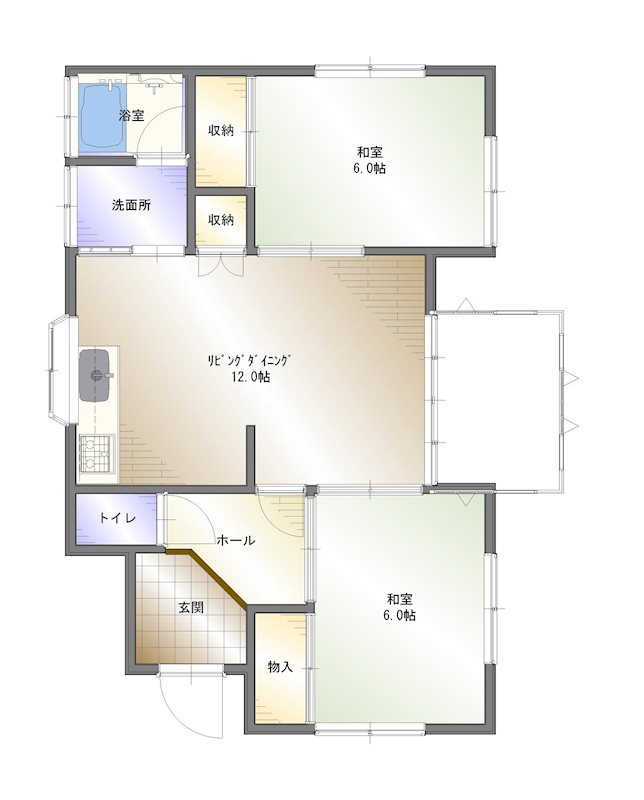 高市　中古住宅 間取り図