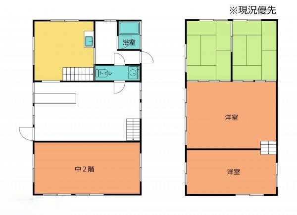 東村南　中古住宅 間取り図