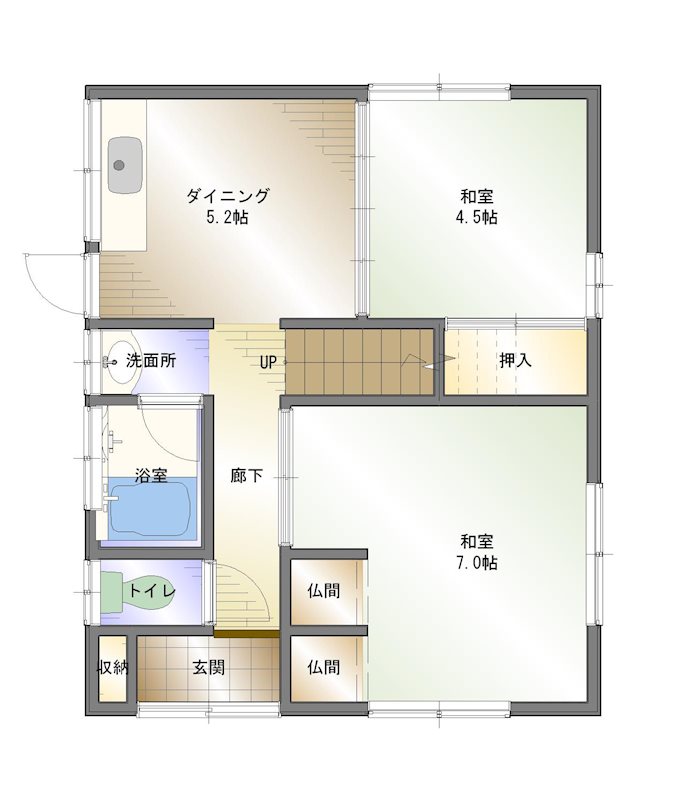 桜井　中古住宅 間取り図